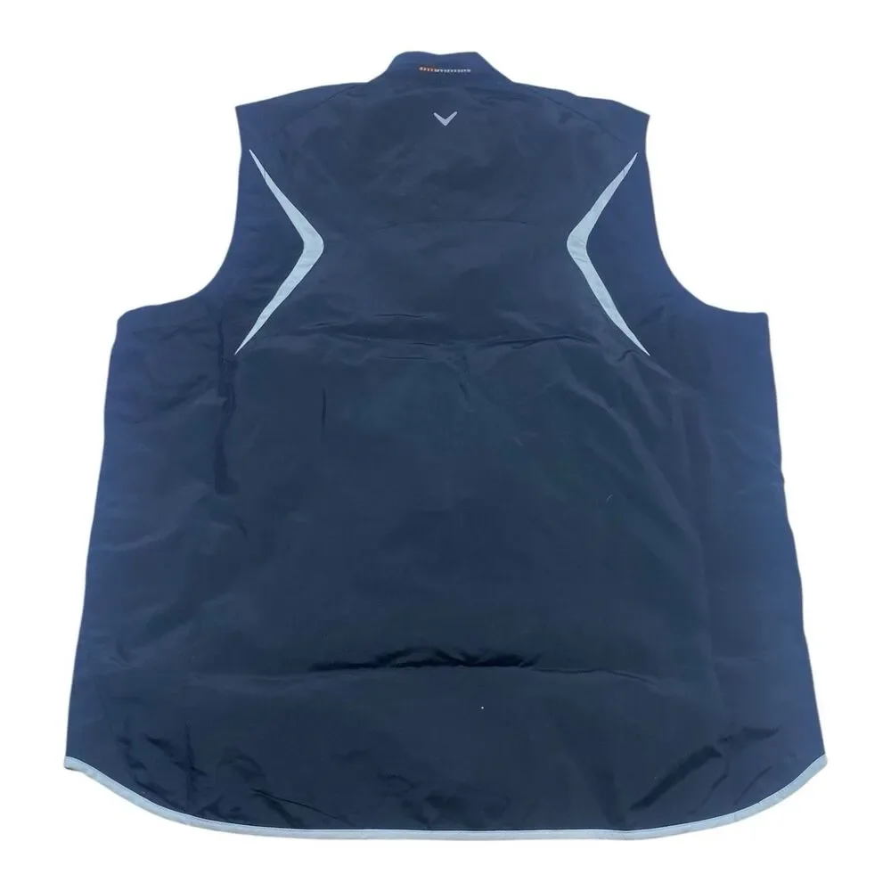 NEW W TAG Callaway Tour Authentic Performance Vest Mens MED Black Light Full Zip